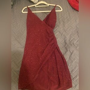 Maroon homecoming dress